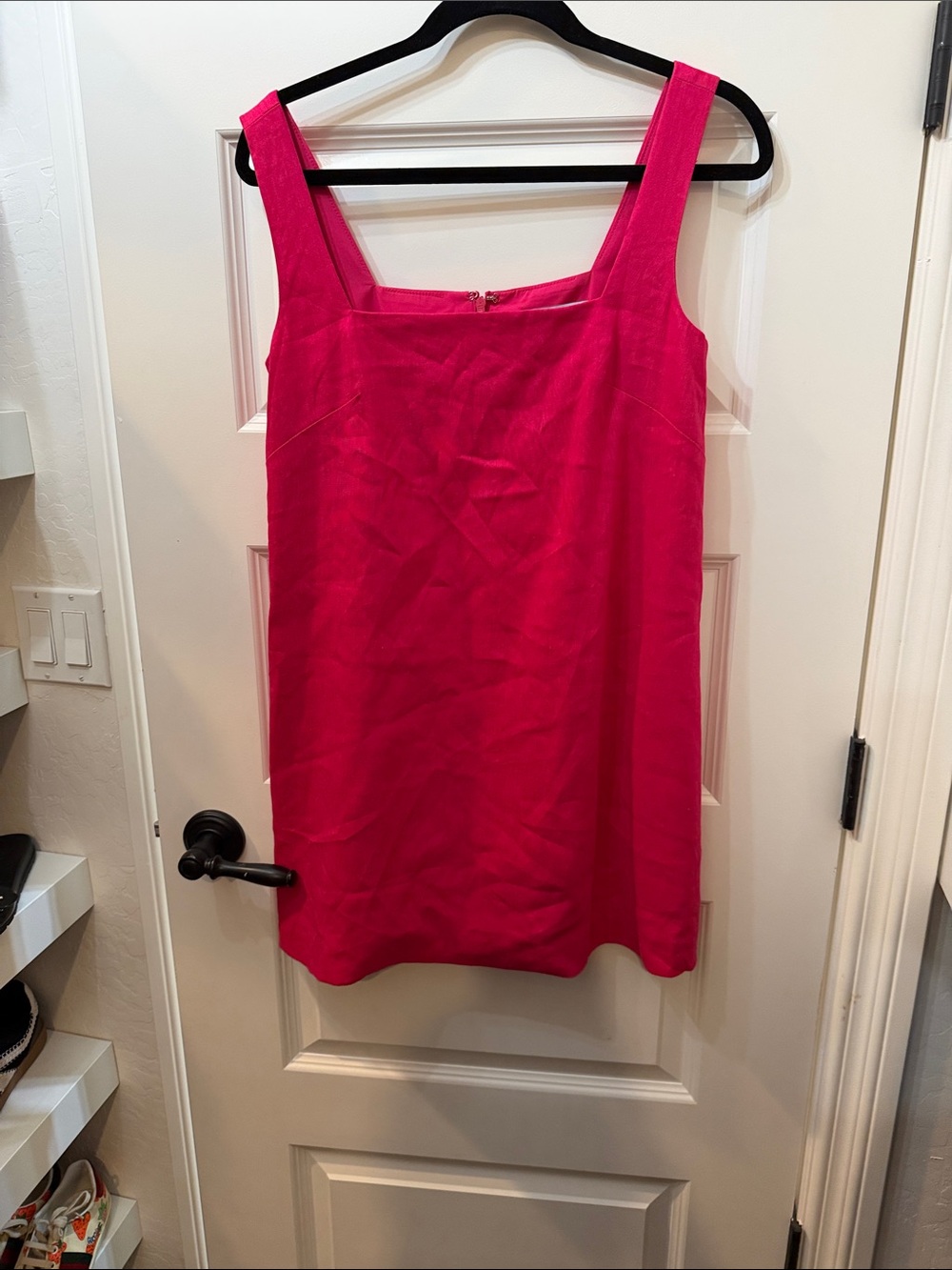 Hot Pink Sleeveless Shift Dress  Antonio  Melanie